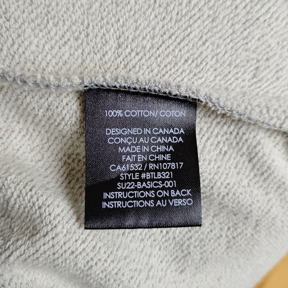 Brunette the Label Best Friend Shorty Classic Grey Cotton Size Large / XL - Picture 14 of 14